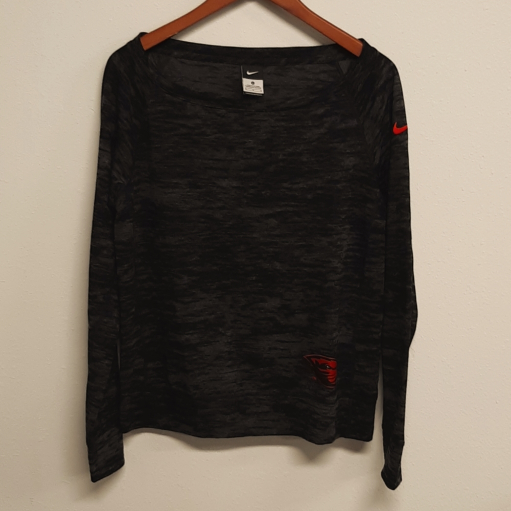 NIKE OFF SHOULDER OREGON BEAVERS TOP SIZE M